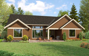 Craftsman House Plan #2559-00963 Elevation Photo