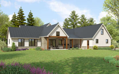 Modern Farmhouse House Plan #2559-00965 Elevation Photo