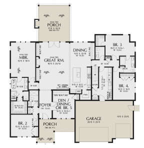 Main Floor  for House Plan #2559-00966