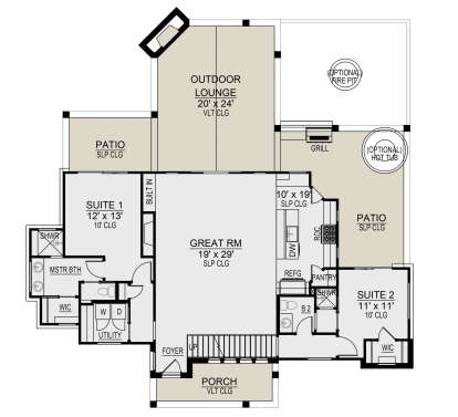 Main Floor  for House Plan #5445-00487