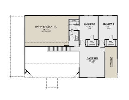 Second Floor for House Plan #5445-00489