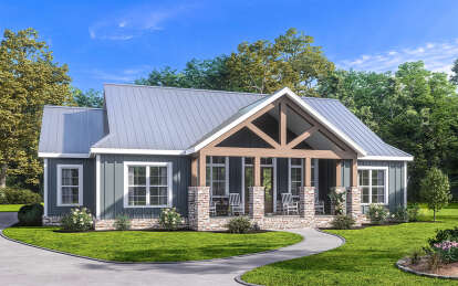 House Plan House Plan #28740 Angled Front Elevation