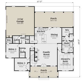 Main Floor for House Plan #009-00338