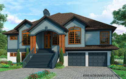 House Plan House Plan #28741 Angled Front Elevation