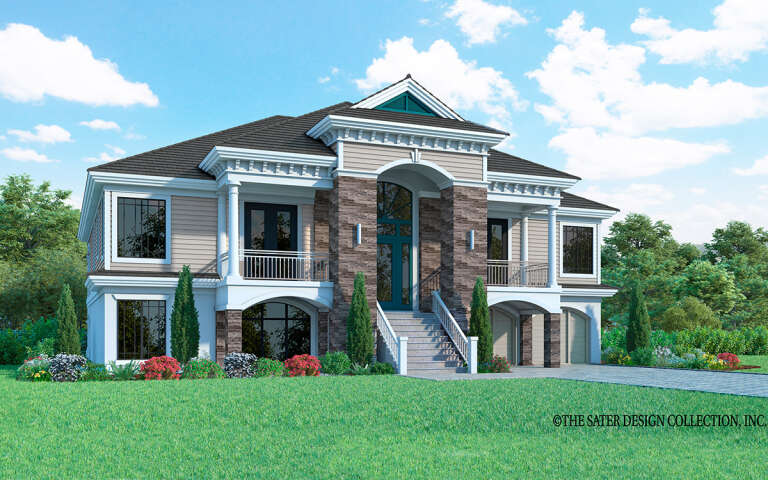 House Plan House Plan #28742 Angled Front Elevation