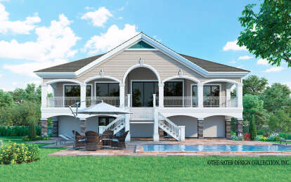 European House Plan #8436-00111 Elevation Photo