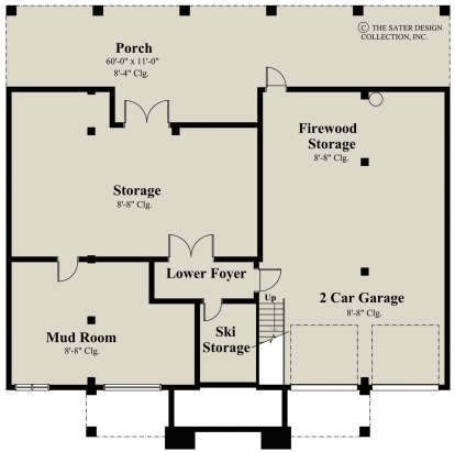 Basement for House Plan #8436-00111