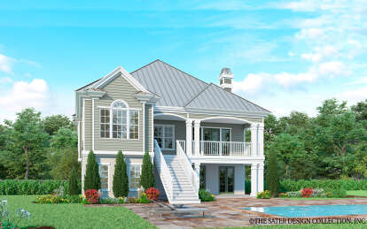Coastal House Plan #8436-00112 Elevation Photo