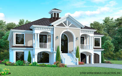 European House Plan #8436-00113 Elevation Photo