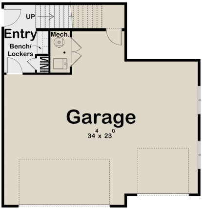 First Floor for House Plan #963-00750