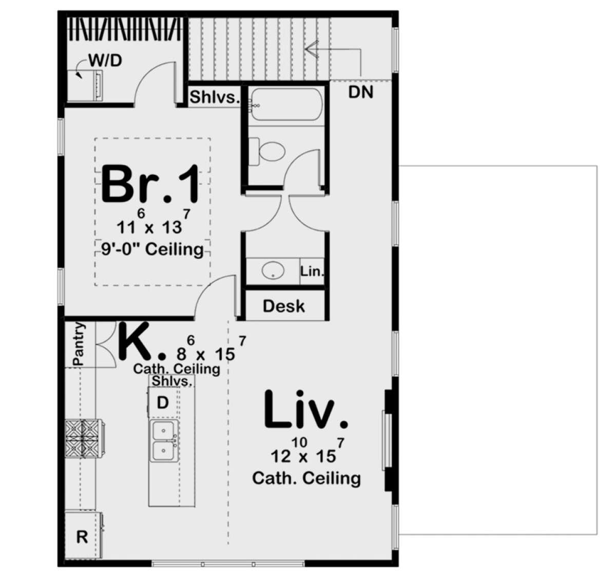 Second Floor for House Plan #963-00750
