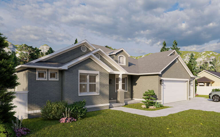 Traditional House Plan #2802-00196 Elevation Photo