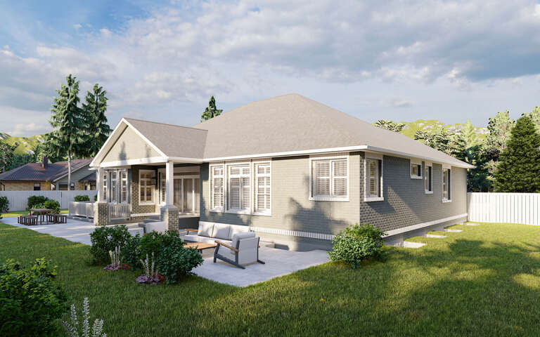 Traditional House Plan #2802-00196 Elevation Photo