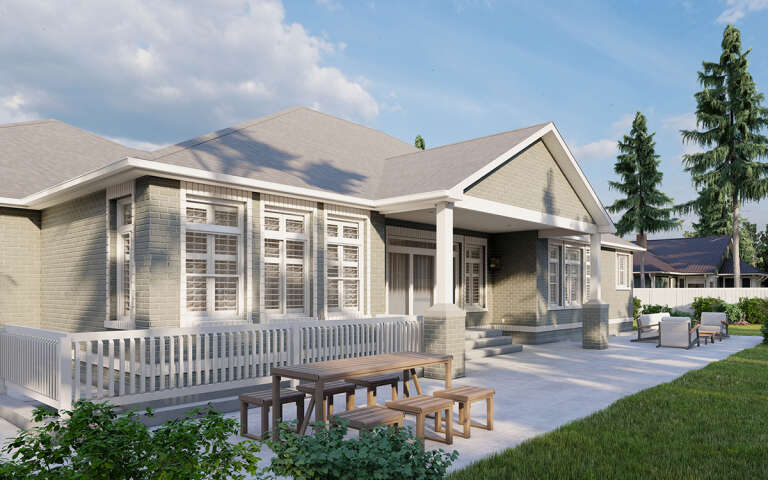 Traditional House Plan #2802-00196 Elevation Photo