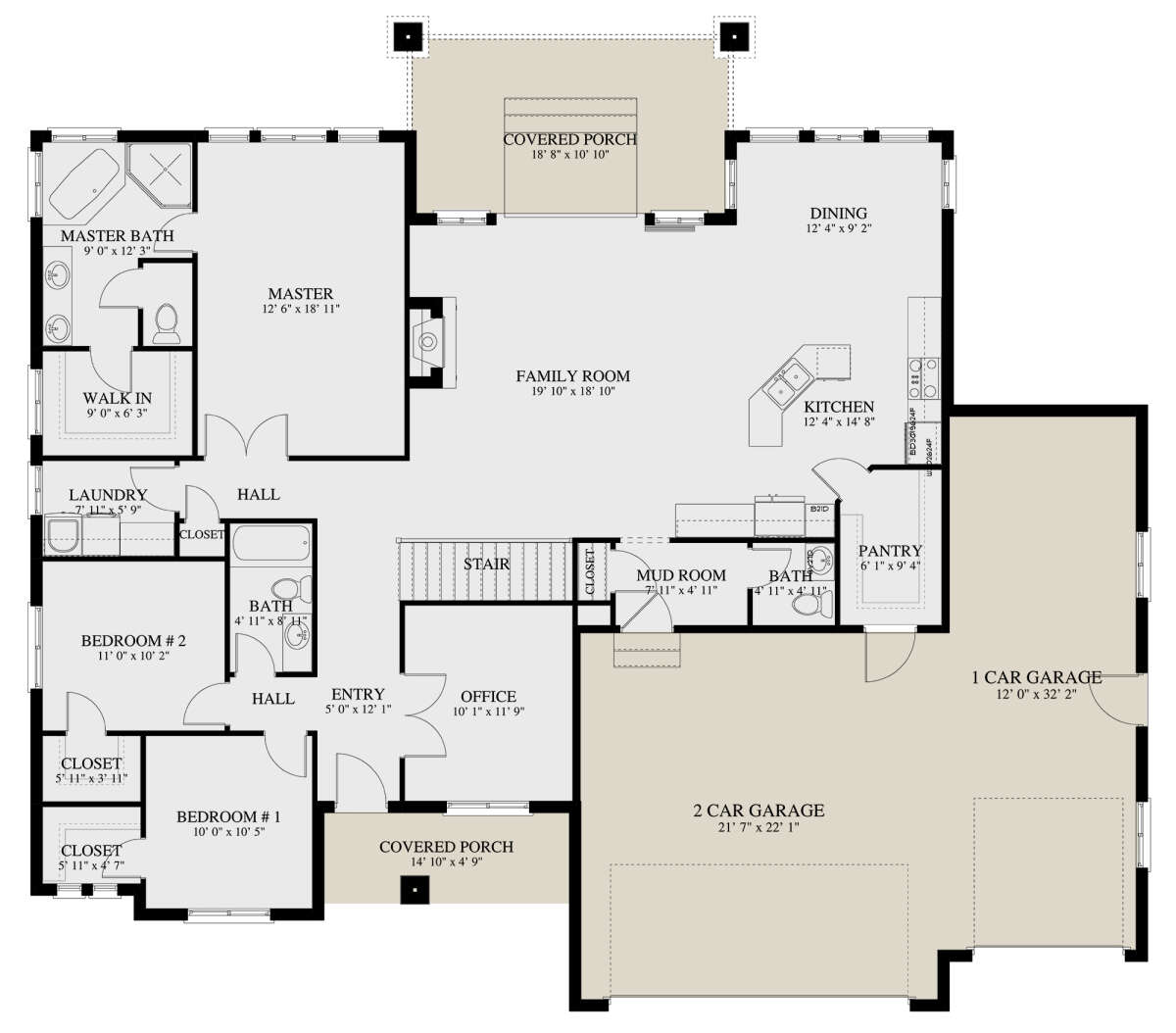 Main Floor  for House Plan #2802-00196