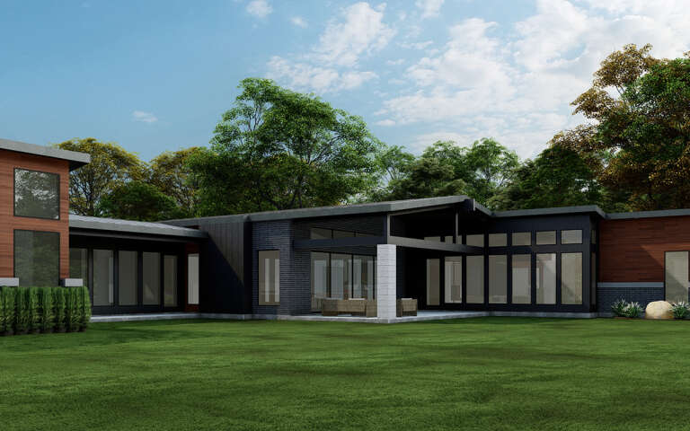 Modern House Plan #5445-00491 Elevation Photo