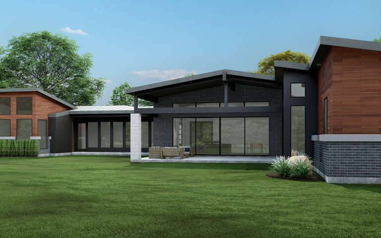 Modern House Plan #5445-00491 Elevation Photo