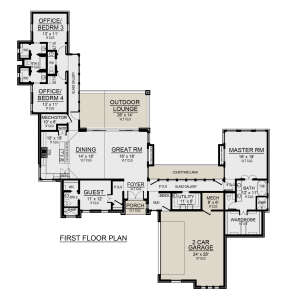 Main Floor  for House Plan #5445-00491