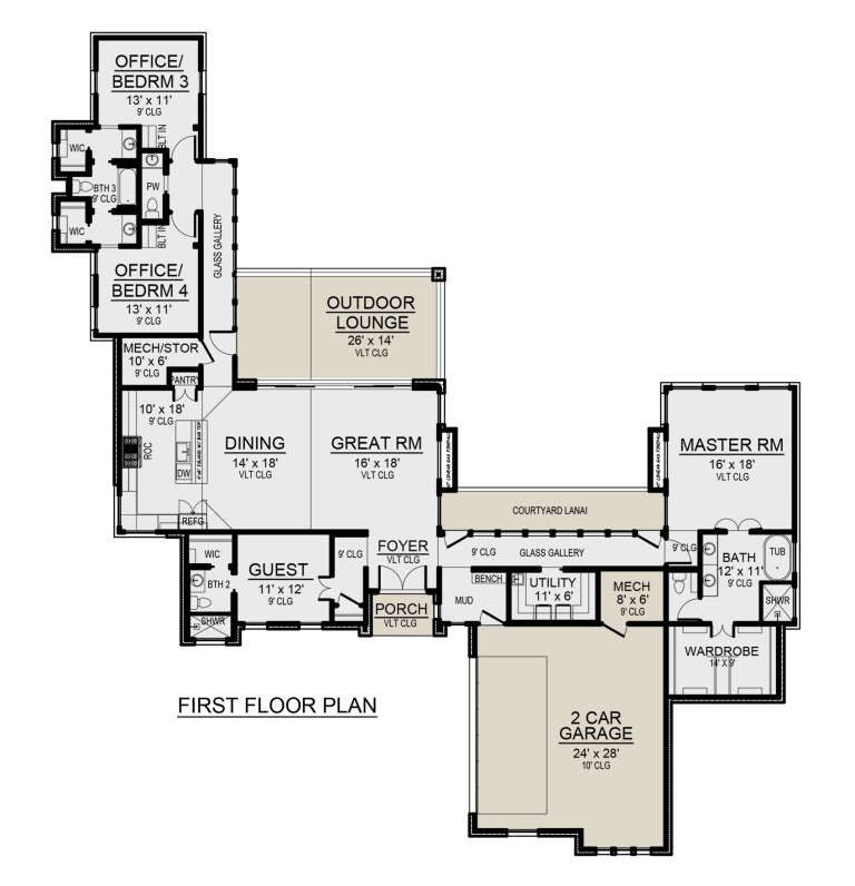 House Plan House Plan #28748 Drawing 1