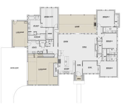 Main Floor  for House Plan #5445-00492