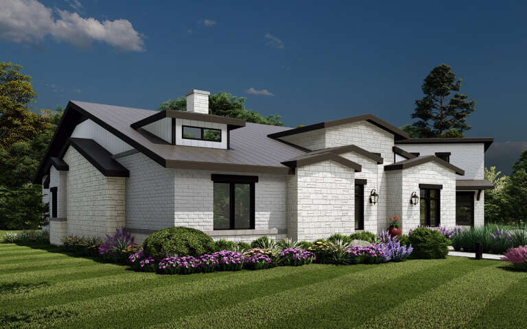 Modern House Plan #5445-00495 Elevation Photo