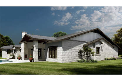 Modern House Plan #5445-00495 Elevation Photo