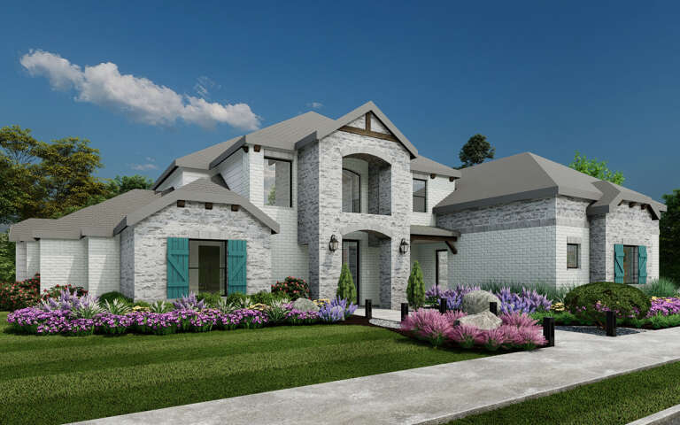 House Plan House Plan #28753 Angled Front Elevation