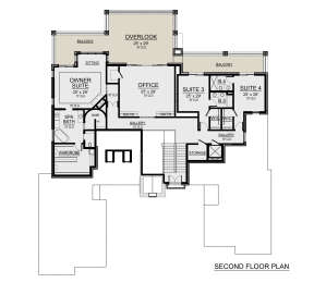 Second Floor for House Plan #5445-00497