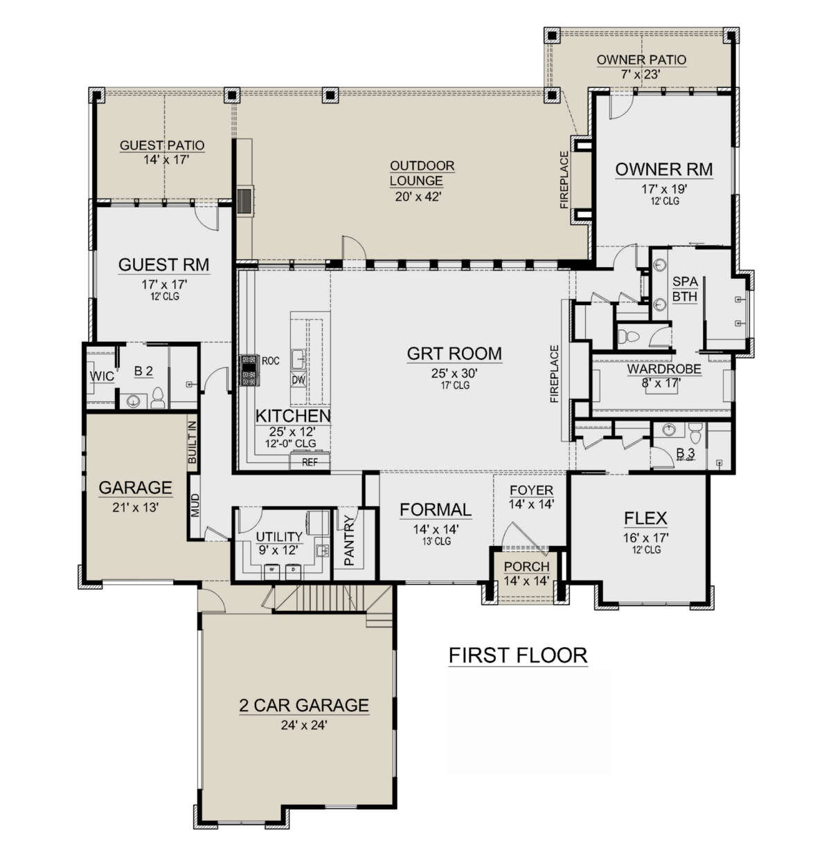 Main Floor for House Plan #5445-00498