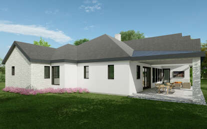 Modern House Plan #5445-00499 Elevation Photo