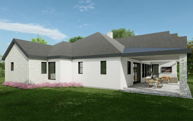 Modern House Plan #5445-00499 Elevation Photo