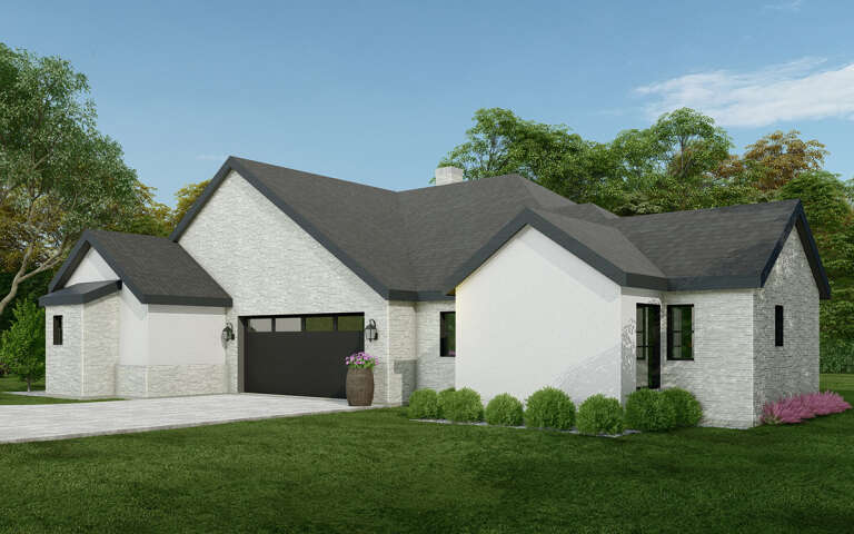 Modern House Plan #5445-00499 Elevation Photo