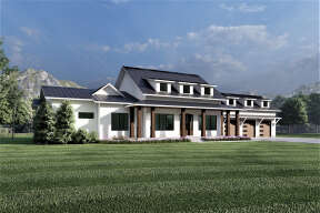Modern Farmhouse House Plan #6422-00079 Elevation Photo