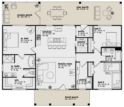 House Plan House Plan #28760 Drawing 1