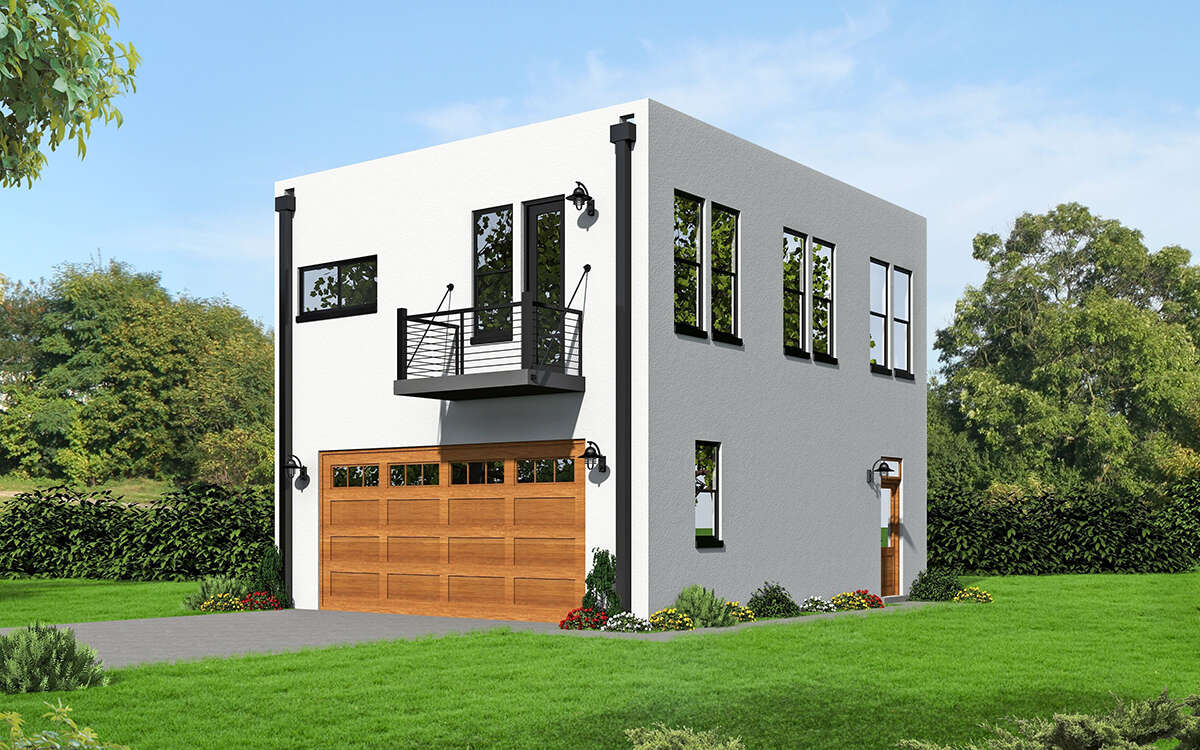 Modern House Plan #940-00722 Elevation Photo