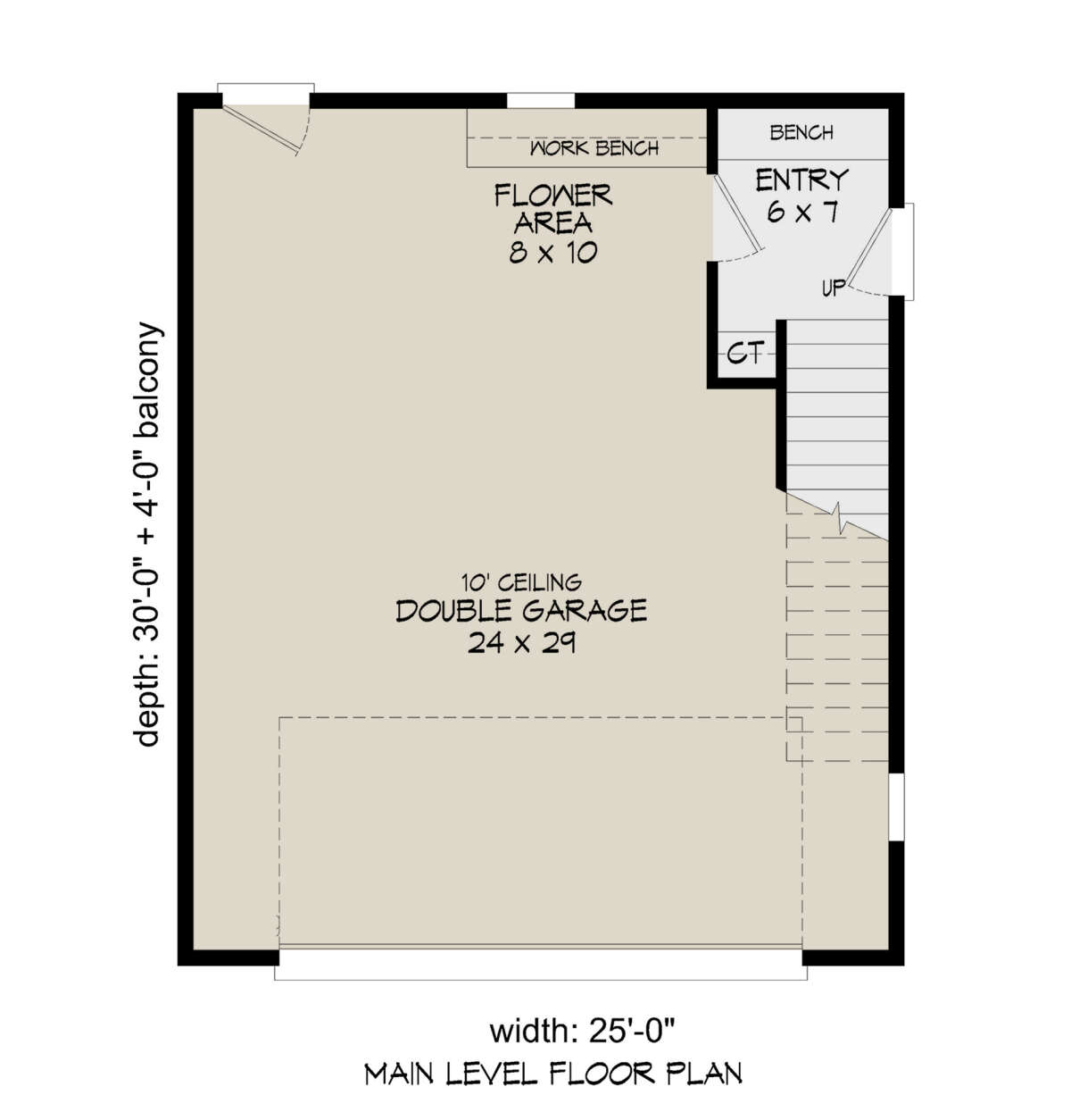 Garage Floor for House Plan #940-00722