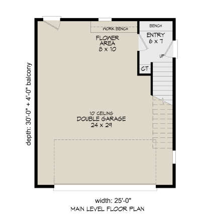 Garage Floor for House Plan #940-00722