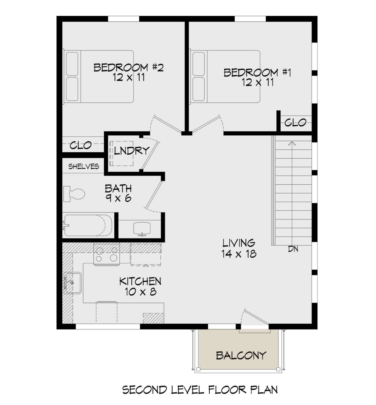 Second Floor for House Plan #940-00722