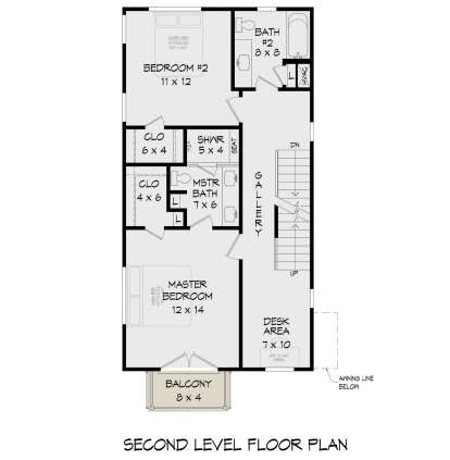 Second Floor for House Plan #940-00723