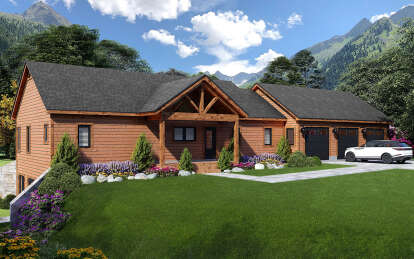 Mountain House Plan #940-00724 Elevation Photo