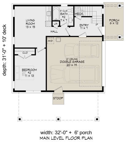 First Floor for House Plan #940-00726