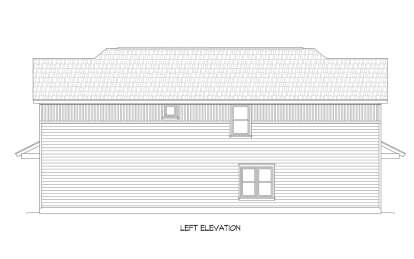 Narrow Lot House Plan #940-00727 Elevation Photo