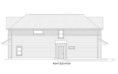 Narrow Lot House Plan #940-00727 Elevation Photo