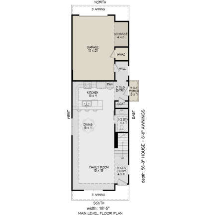 First Floor for House Plan #940-00727