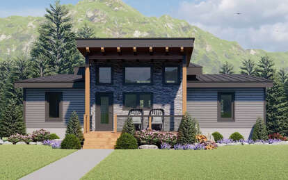 Mountain House Plan #940-00728 Elevation Photo