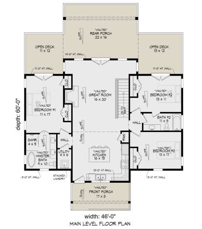 House Plan House Plan #28768 Drawing 1