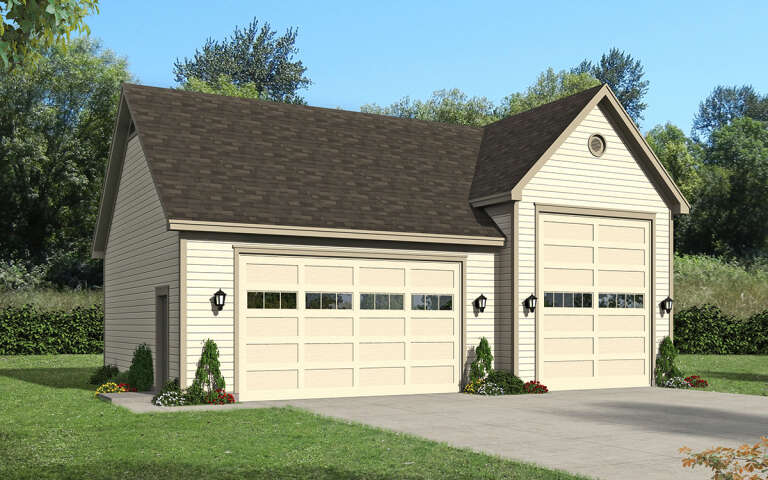 House Plan House Plan #28769 Angled Front Elevation