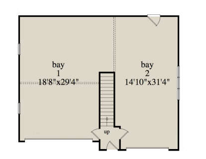 Garage Floor for House Plan #5458-00078