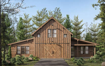 Barn House Plan #2464-00094 Elevation Photo