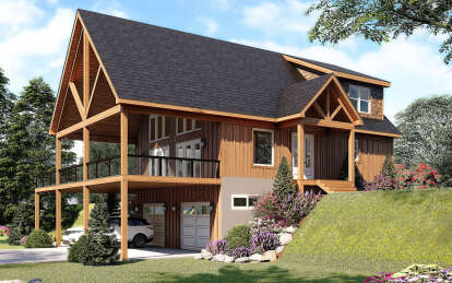 Mountain House Plan #940-00730 Elevation Photo